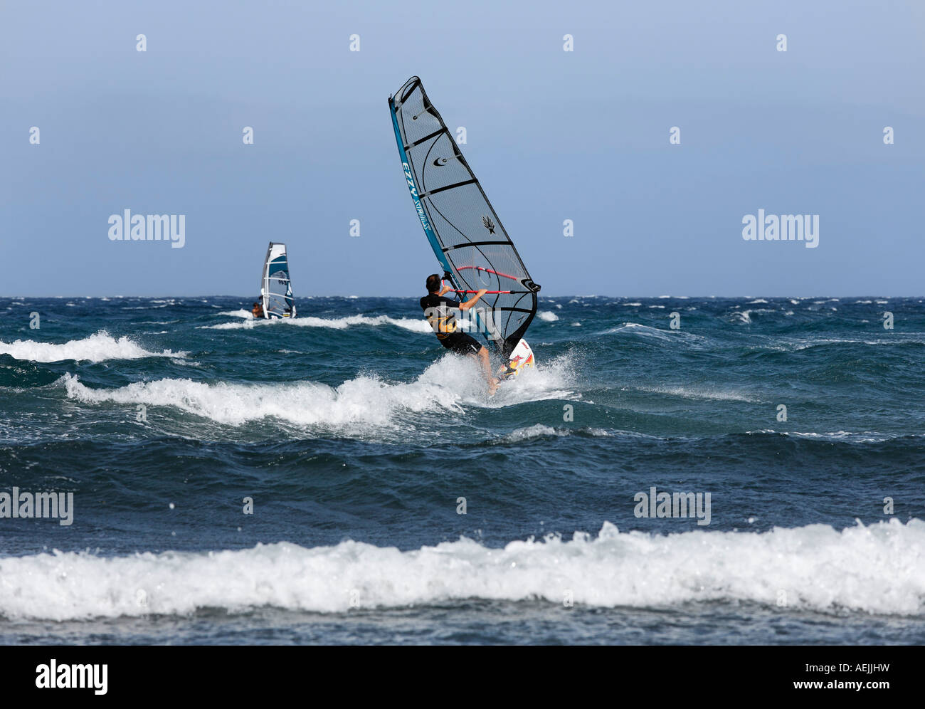 Windsurfer, Pozo Izquierdo, Gran Canaria, Spain Stock Photo