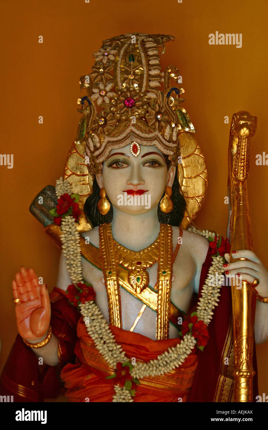 Statue at the Hindu temple of Southern California Los Angeles