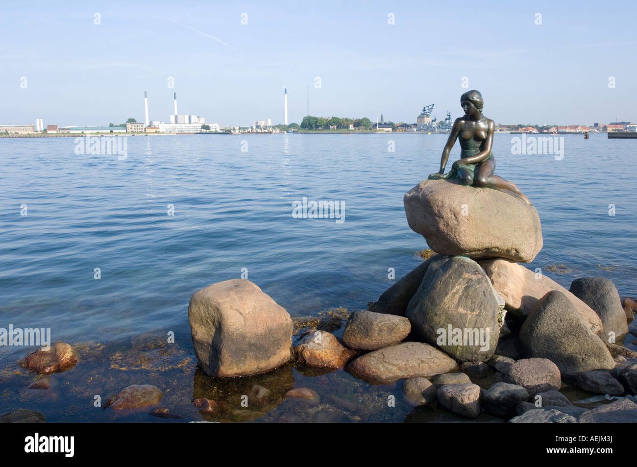 Little mermaid, landmark of Copenhagen, Denmark Stock Photo - Alamy