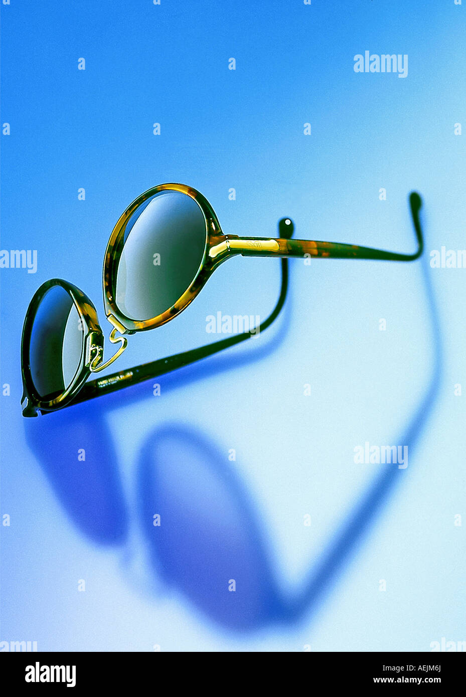 Men's glasses with shadow Stock Photo