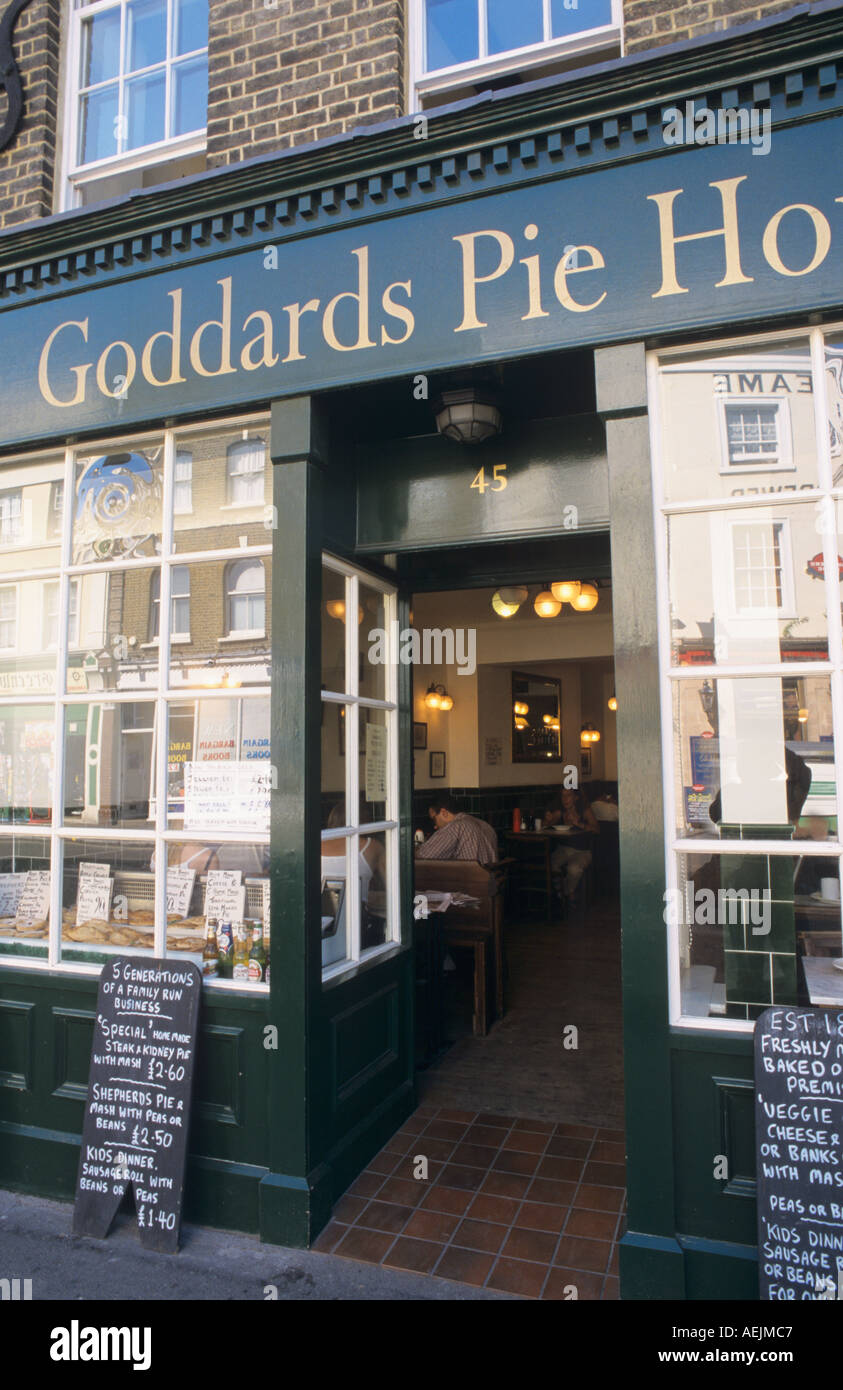 Goddards Pie and Eel House Greenwich London UK Stock Photo