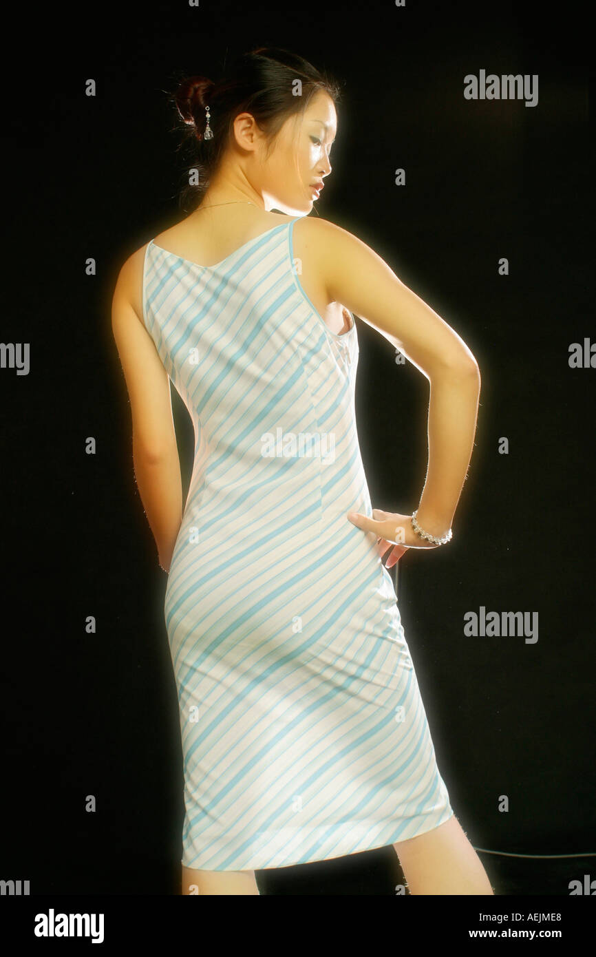 Beautiful asian model posing hi-res stock photography and images - Alamy