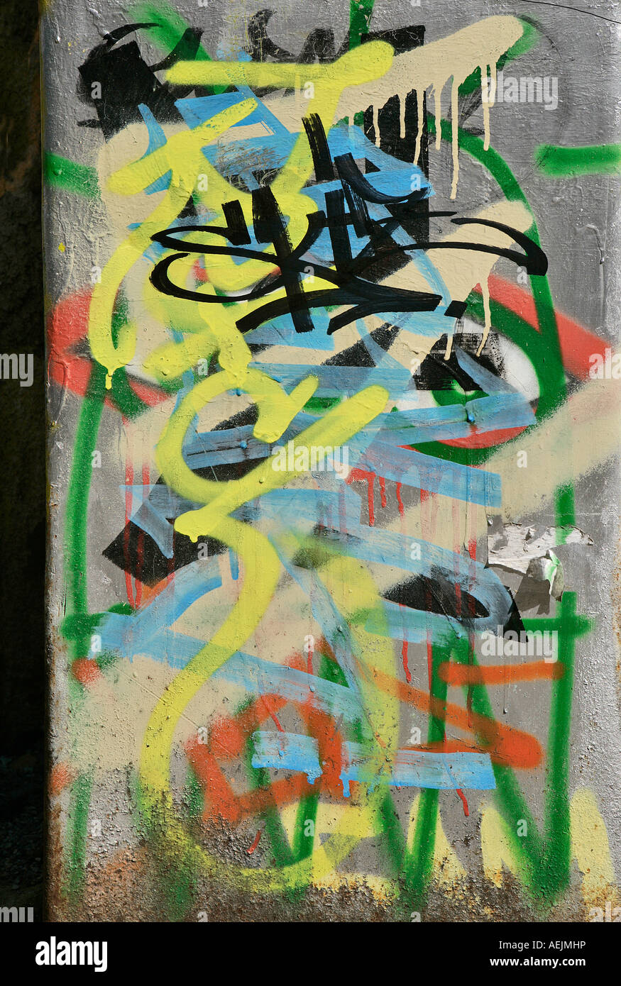 Graffiti lines Stock Photo