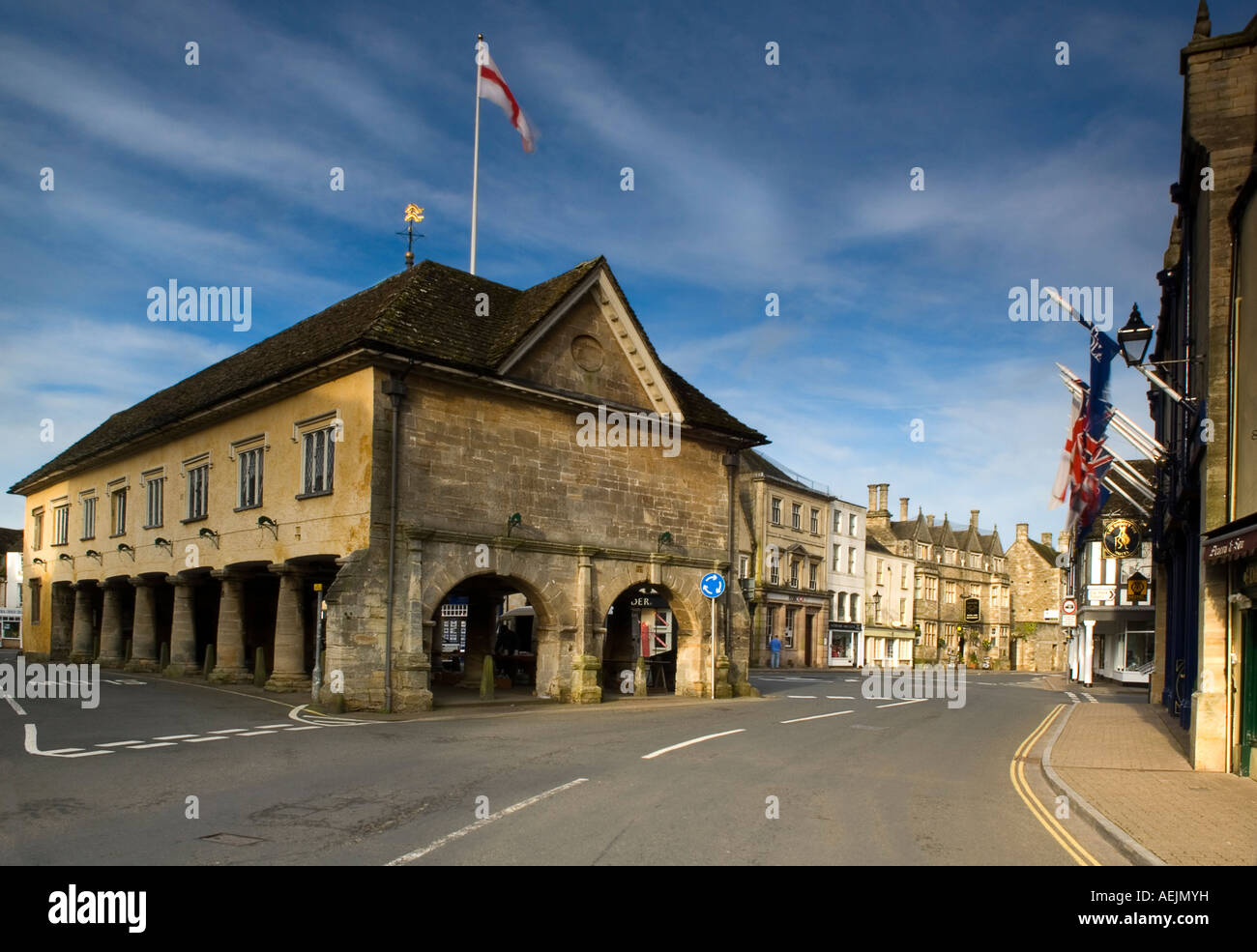 Tetbury Market Place Gloucestershire Stock Photo Alamy