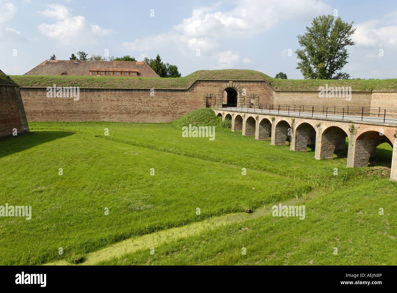 Gestapo prison Small Fortress Theresienstadt, Terezin, Czech Republic Stock Photo