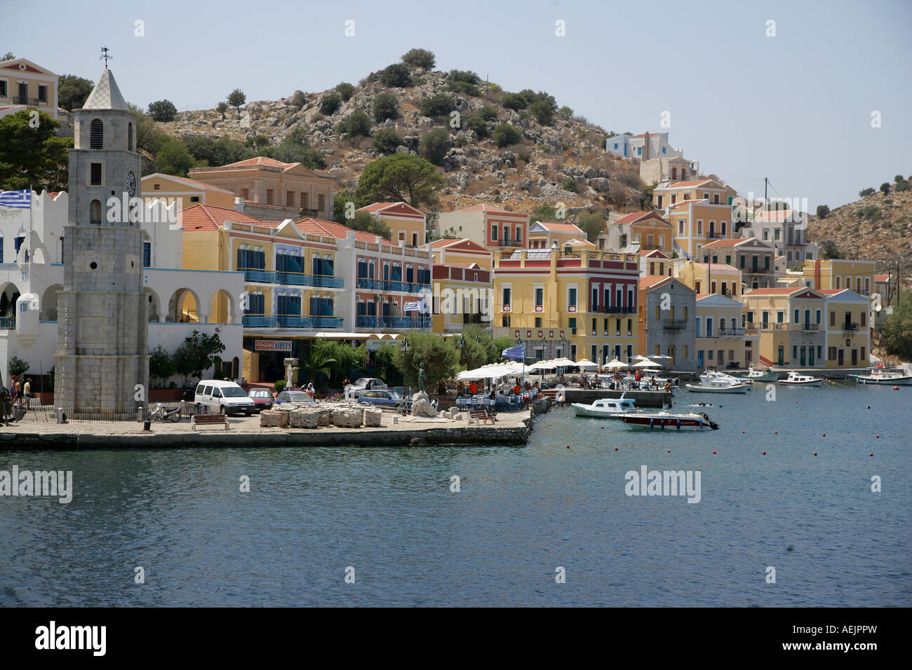 Isle of Symi near Rhodes, Greece, Europe Stock Photo