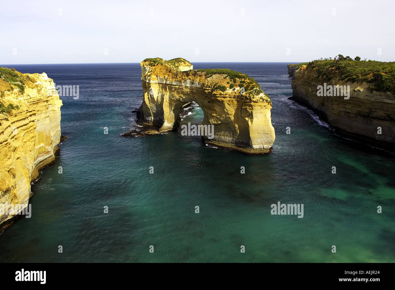 The Island Archway Loch Ard Gorge Port Campbell National Park Great Ocean Road Victoria Australia Stock Photo