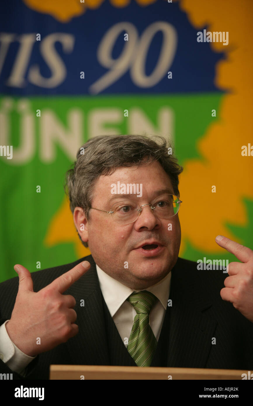 Reinhard Buetikofer, Chairman of the Green Party in Germany Stock Photo