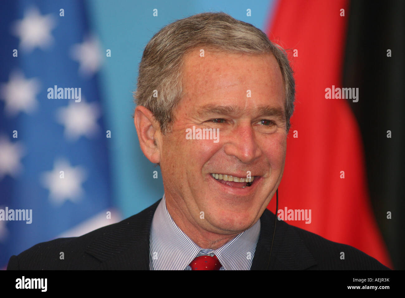 President of the united states of America George W. Bush Stock Photo