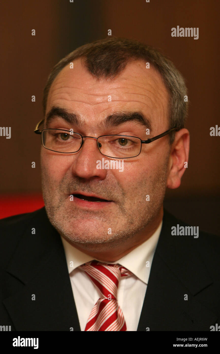 Chairman of the Federation of German Trade Unions (DGB) in Rhineland-Palatinate Dietmar Muscheid Stock Photo