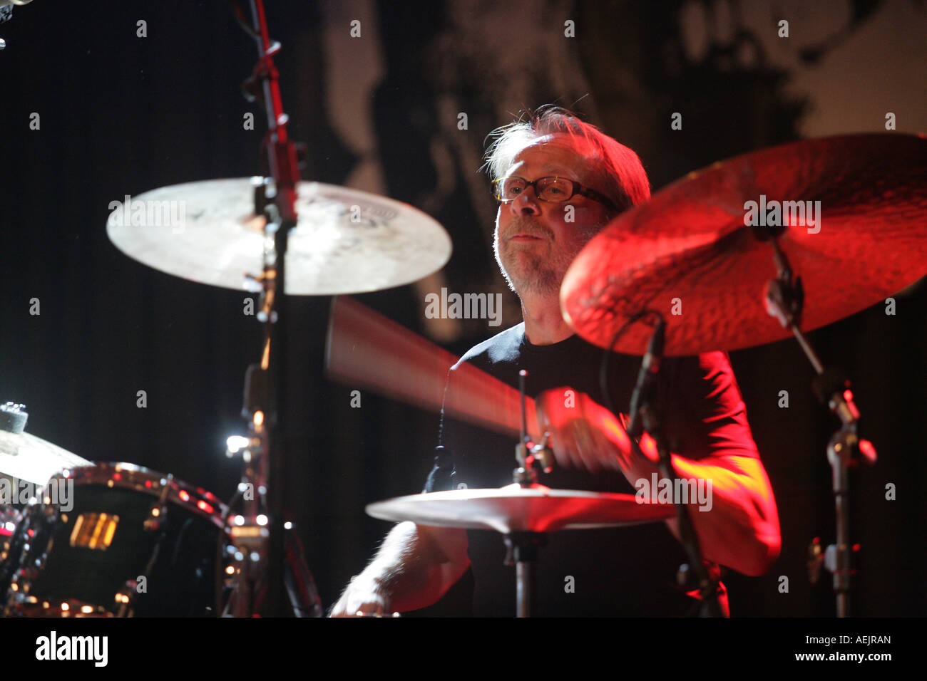 Jazz percussionist urt Kress Stock Photo Alamy