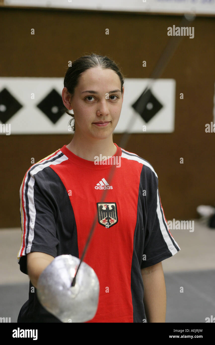 Sybille Klemm, Member of the german Sabre fencing team Stock Photo Alamy