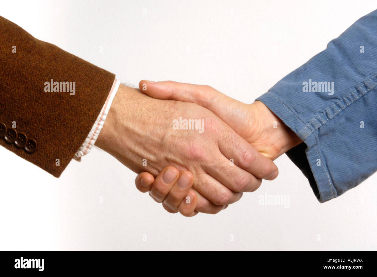 Handshake, employee - employer Stock Photo