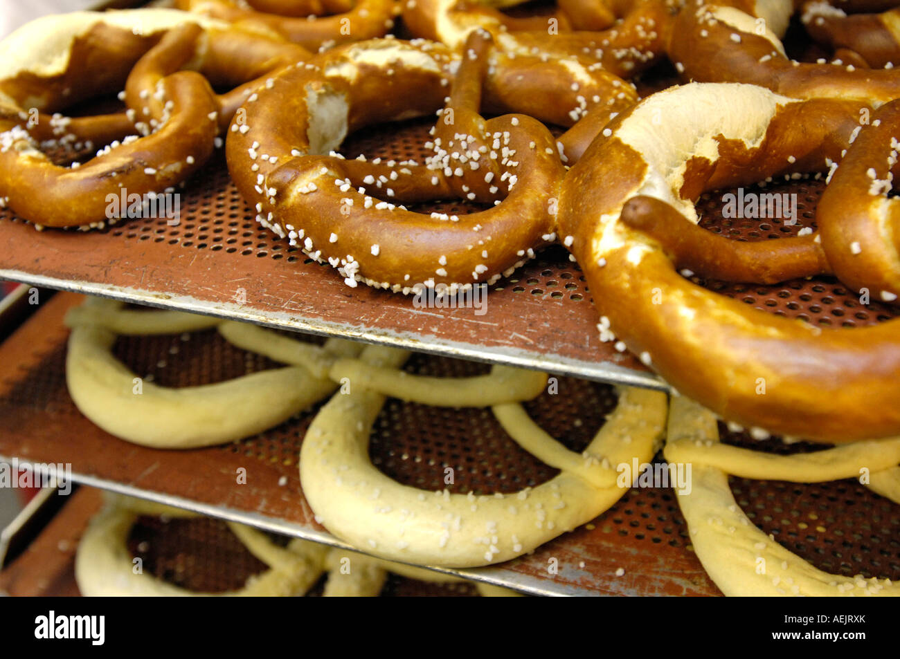 Bakery, pretzel. assortment of goods Stock Photo Alamy