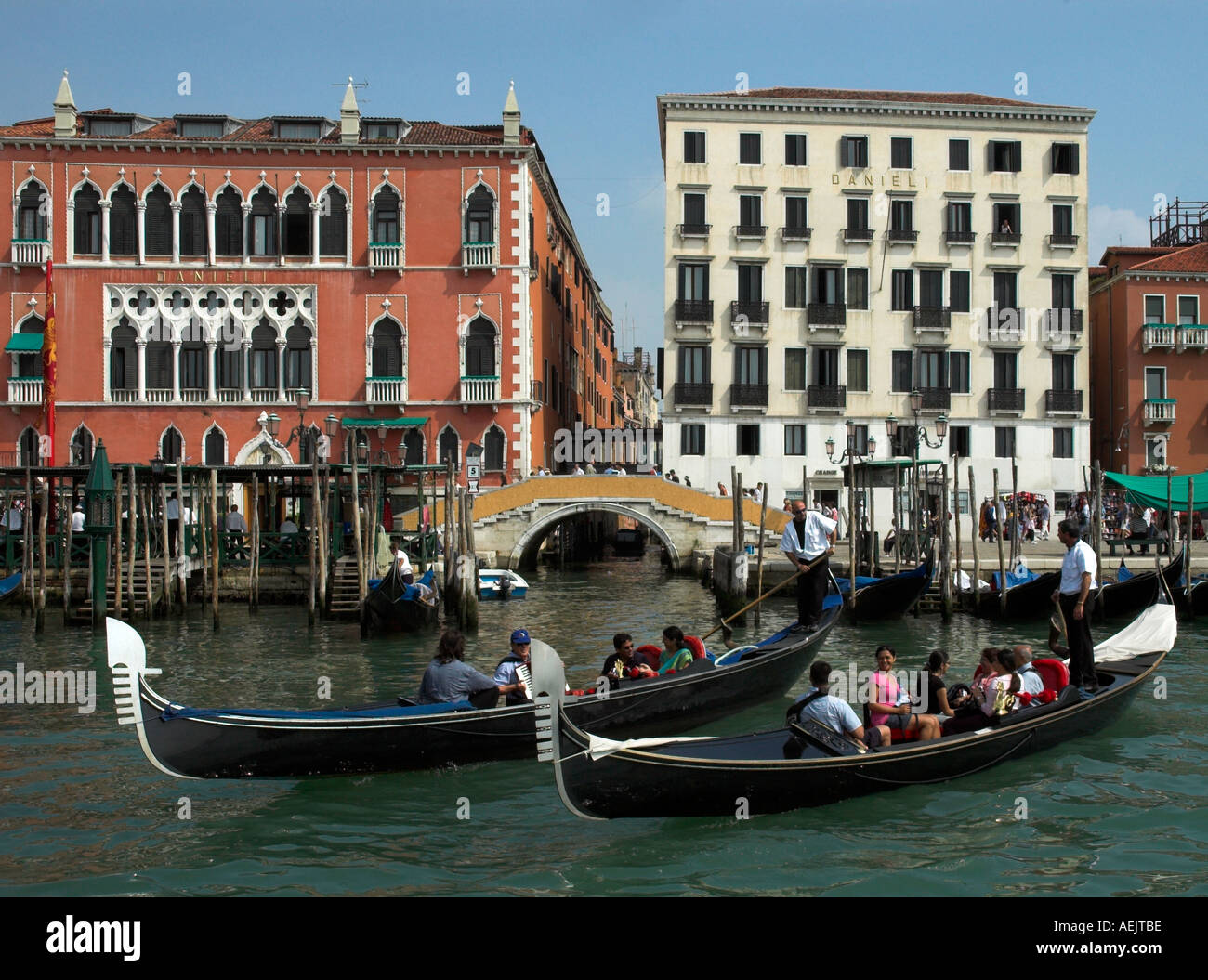 Waterfront Hotels Venice Italy Stock Photo