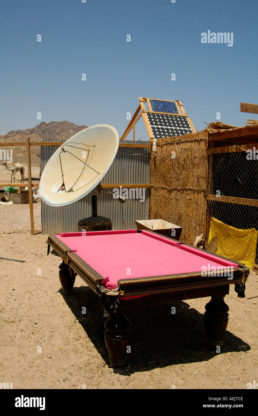 A billiard table in a Bedouin compound near Dahab a small town on the