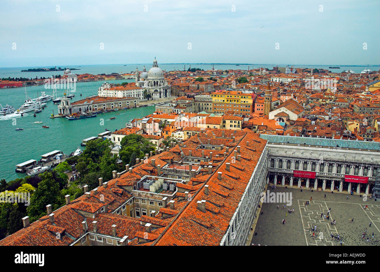 St Mark s Square Venice Italy towards Grand Canal Stock Photo