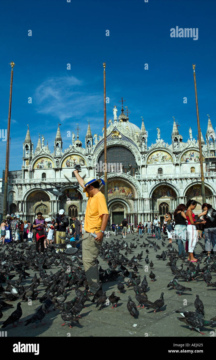St Mark s square showing Basilica Venice Stock Photo