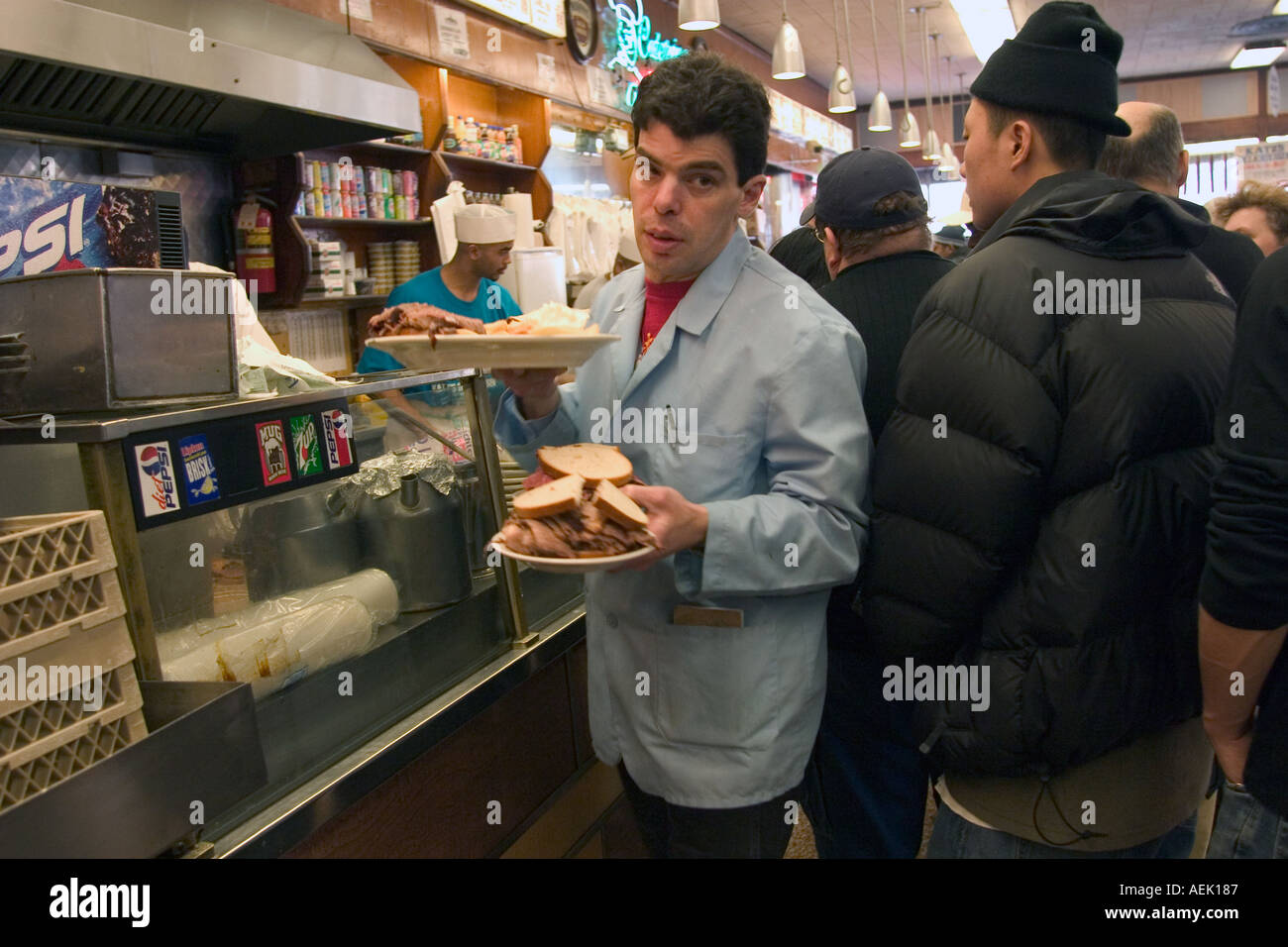 Katzs Deli on Houston Street in the Lower East Side area of New York