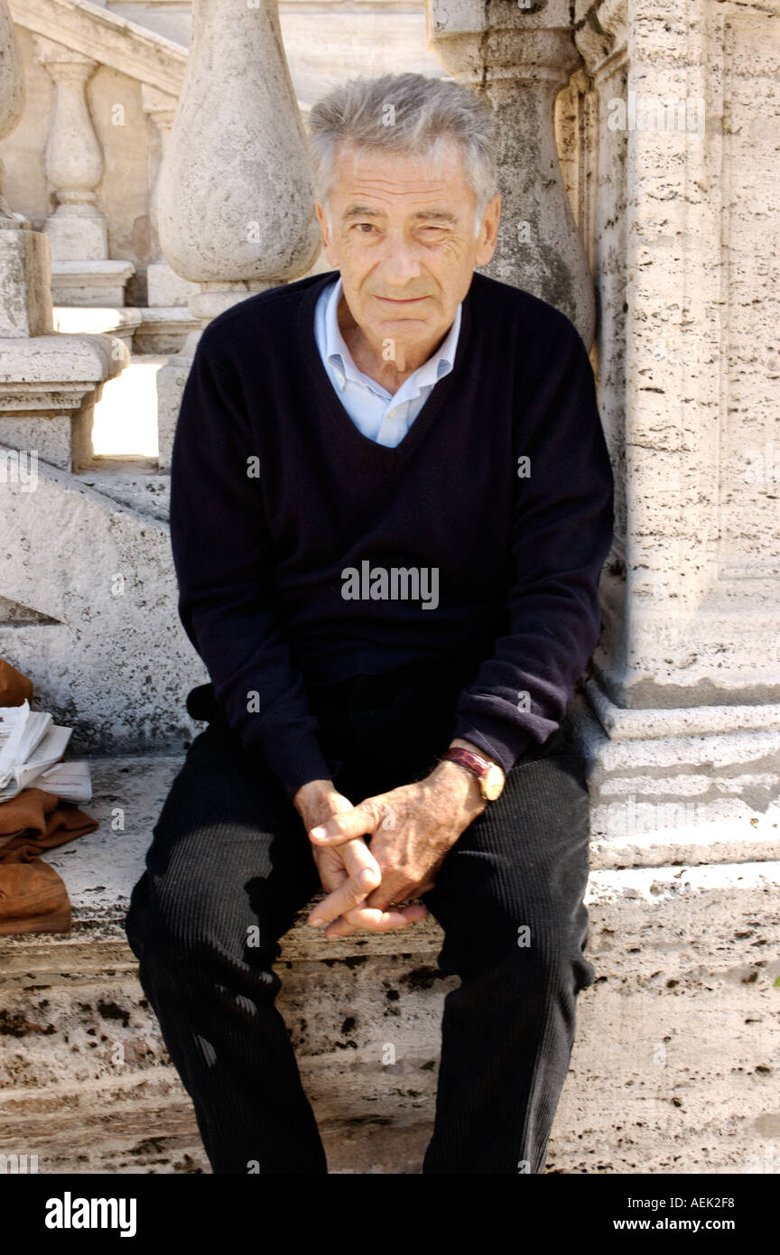 Italy, Rome, Old Man Stock Photo - Alamy