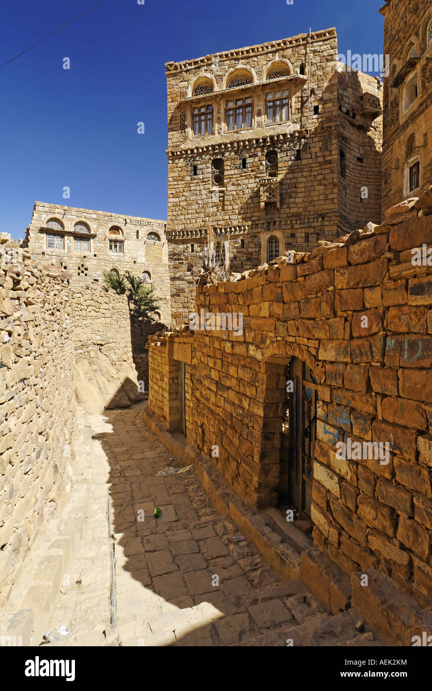 Old town of Thula, Yemen Stock Photo