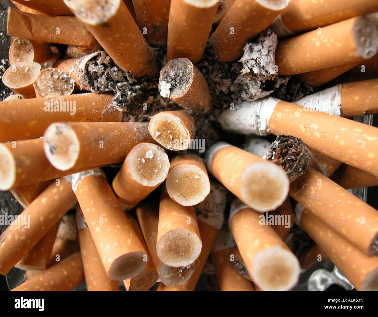 A full ash-tray Stock Photo