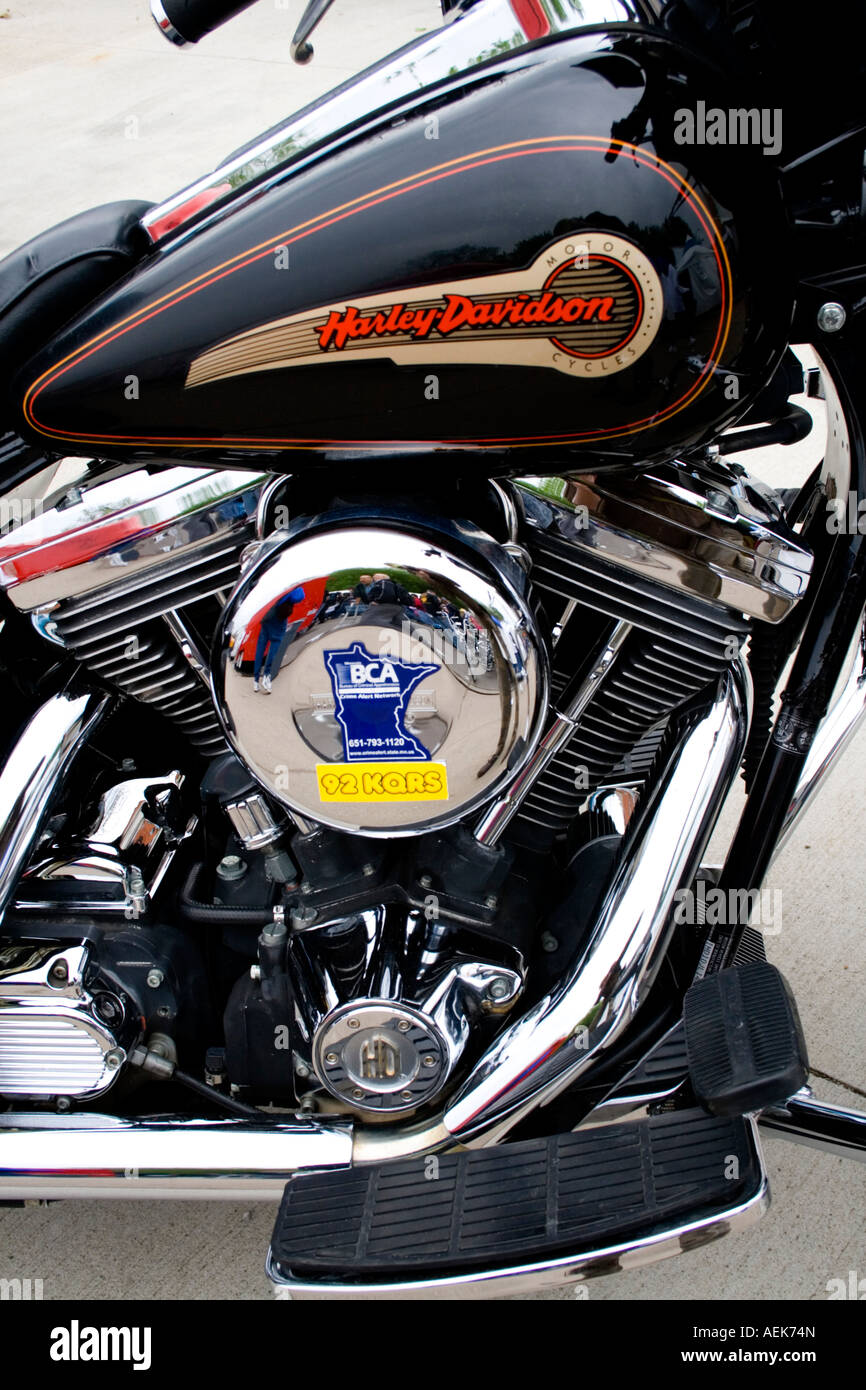 Abstract of Harley Davidson motorcycle engine. Cinco de Mayo Fiesta