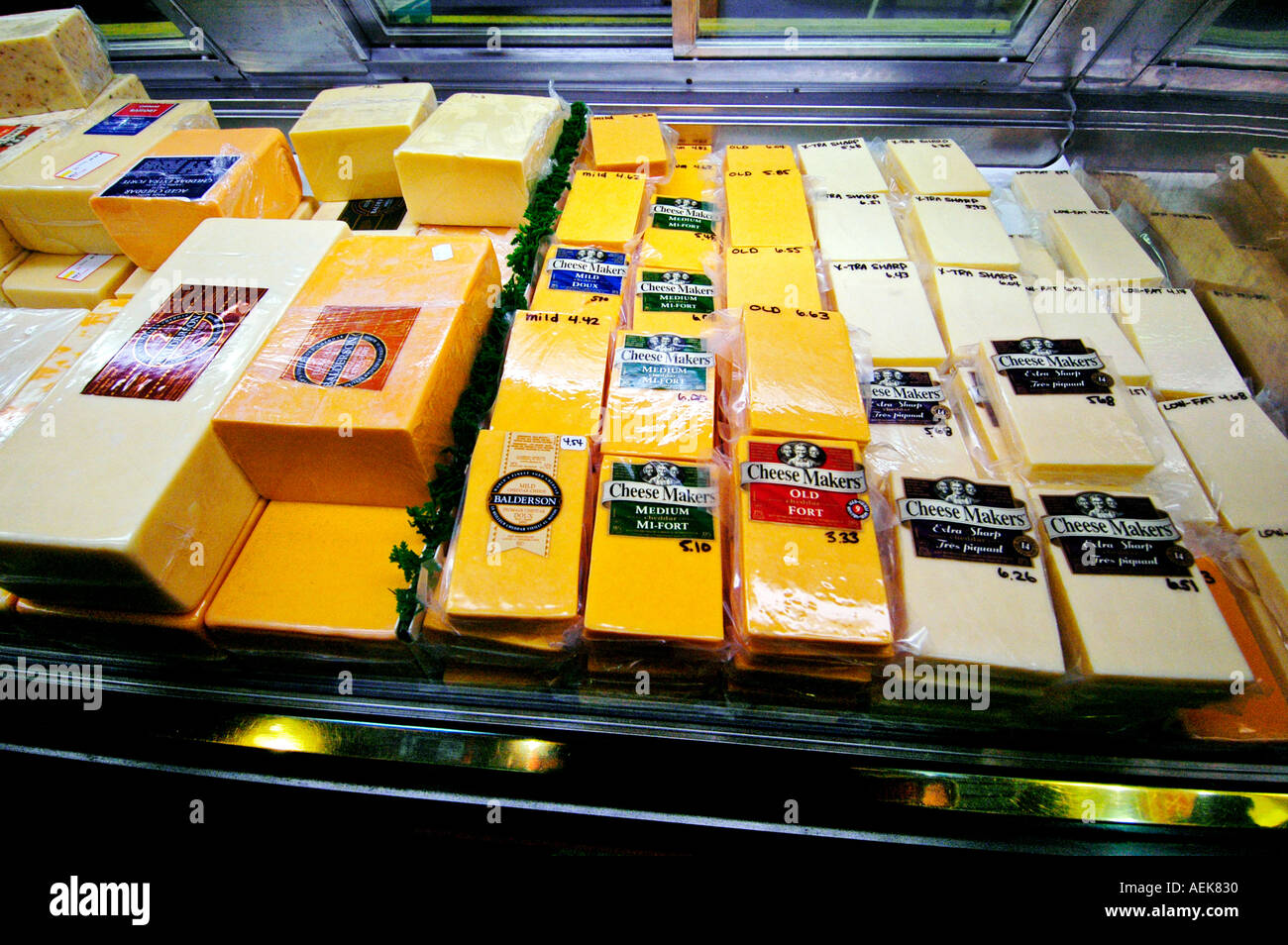 Farmers flea market near Lexington Michigan sells farm vegetable fruit and baked products to the public Stock Photo