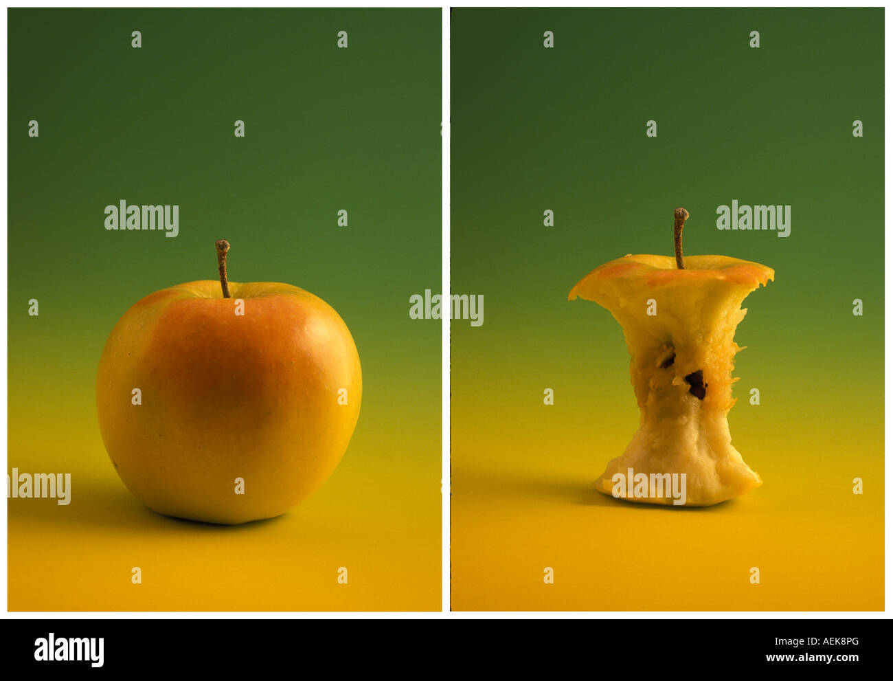 Before And After Apple Stock Photo - Alamy