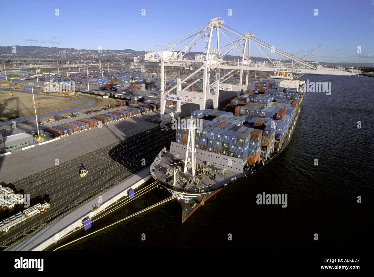 Port of Oakland California Stock Photo Alamy