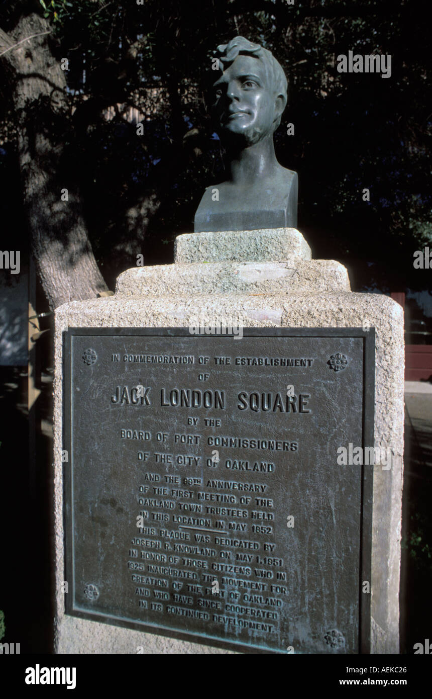 California oakland jack london statue hi-res stock photography and ...