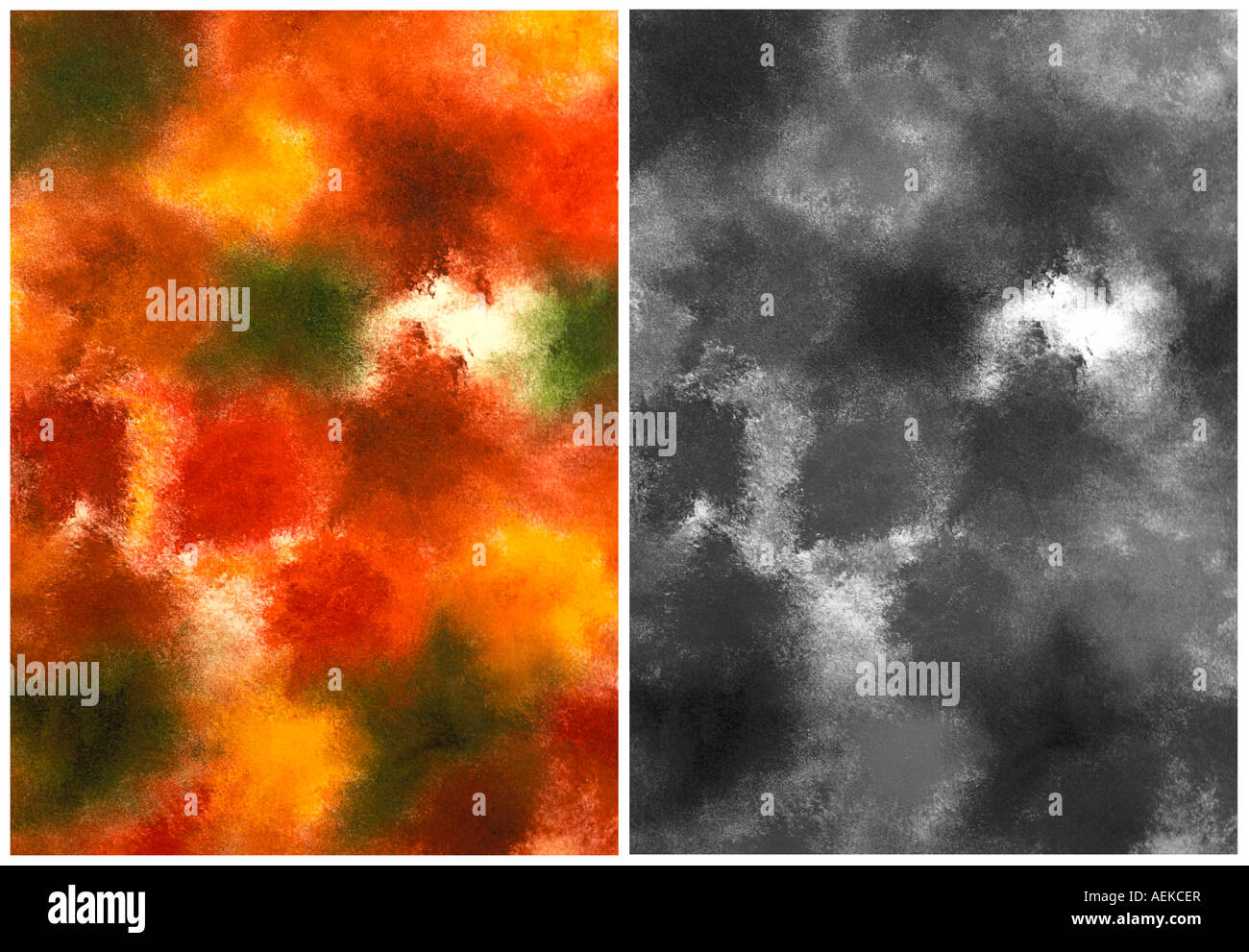 Color Before Before and after Color and black and white Stock Photo - Alamy