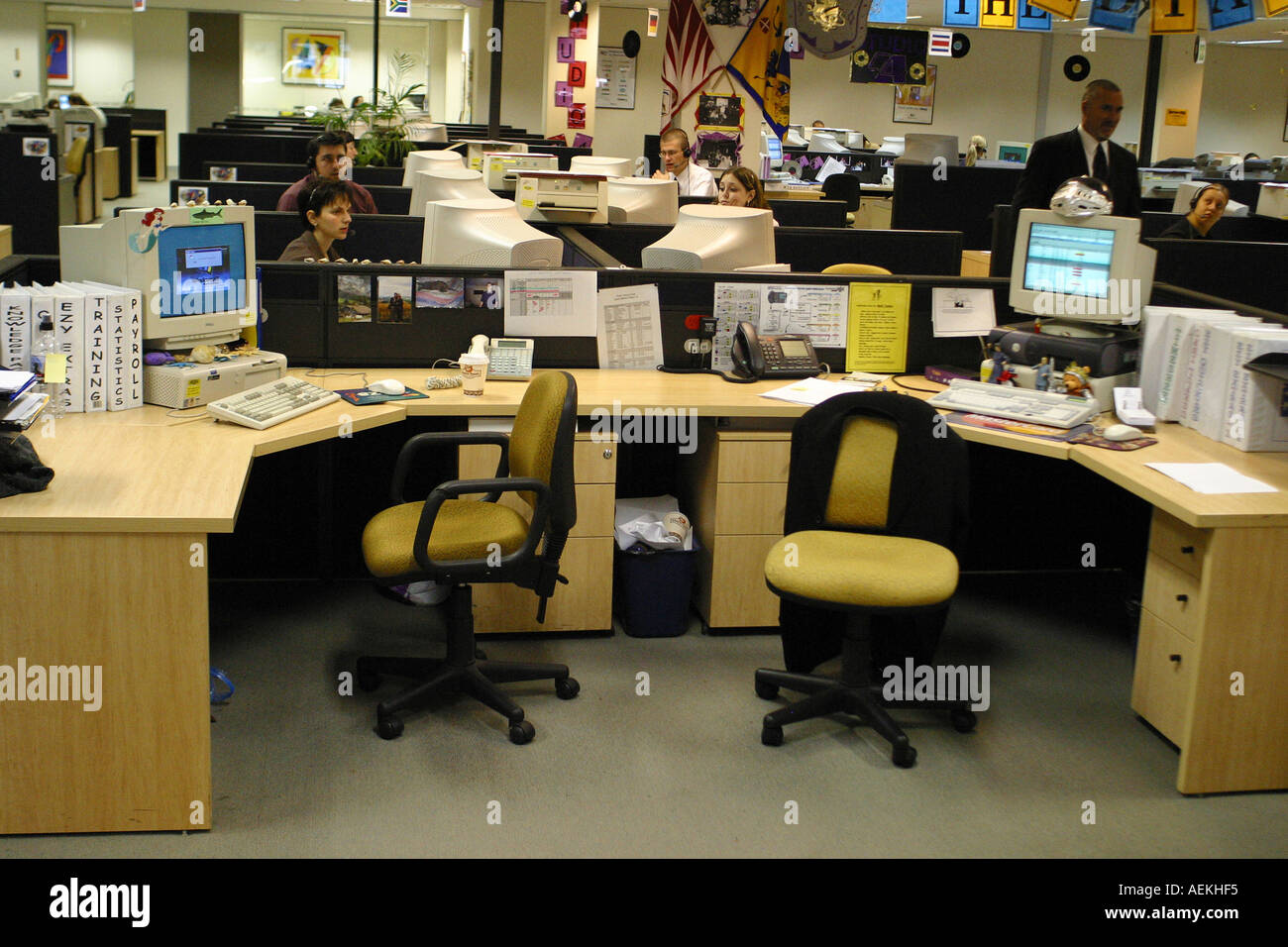 computer workplace Stock Photo Alamy