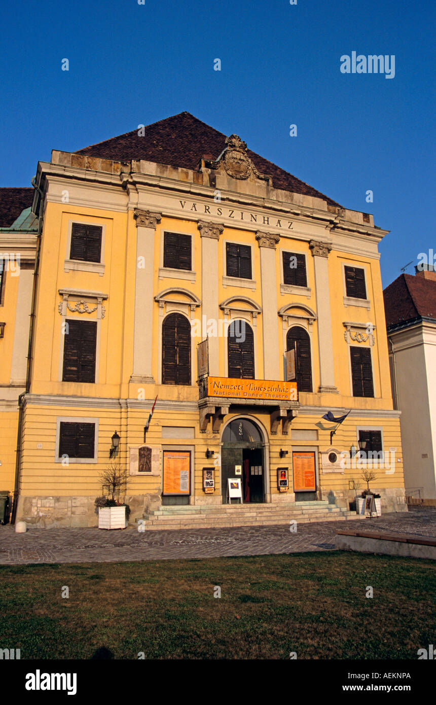 Varszinhaz building, Nemzeti Tancszinhaz housing the National Dance Theatre, Castle Hill District, Budapest, Hungary Stock Photo