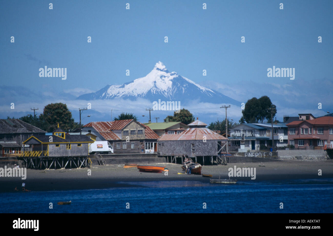 CHILE Los Lagos Architecture Stock Photo