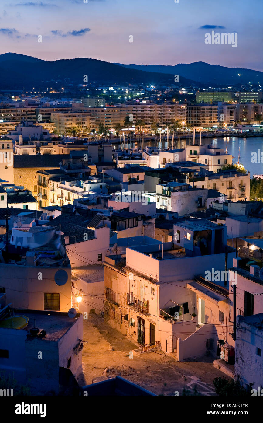 Dalt Vila Ibiza Town Ibiza Balearic Islands Spain Stock Photo