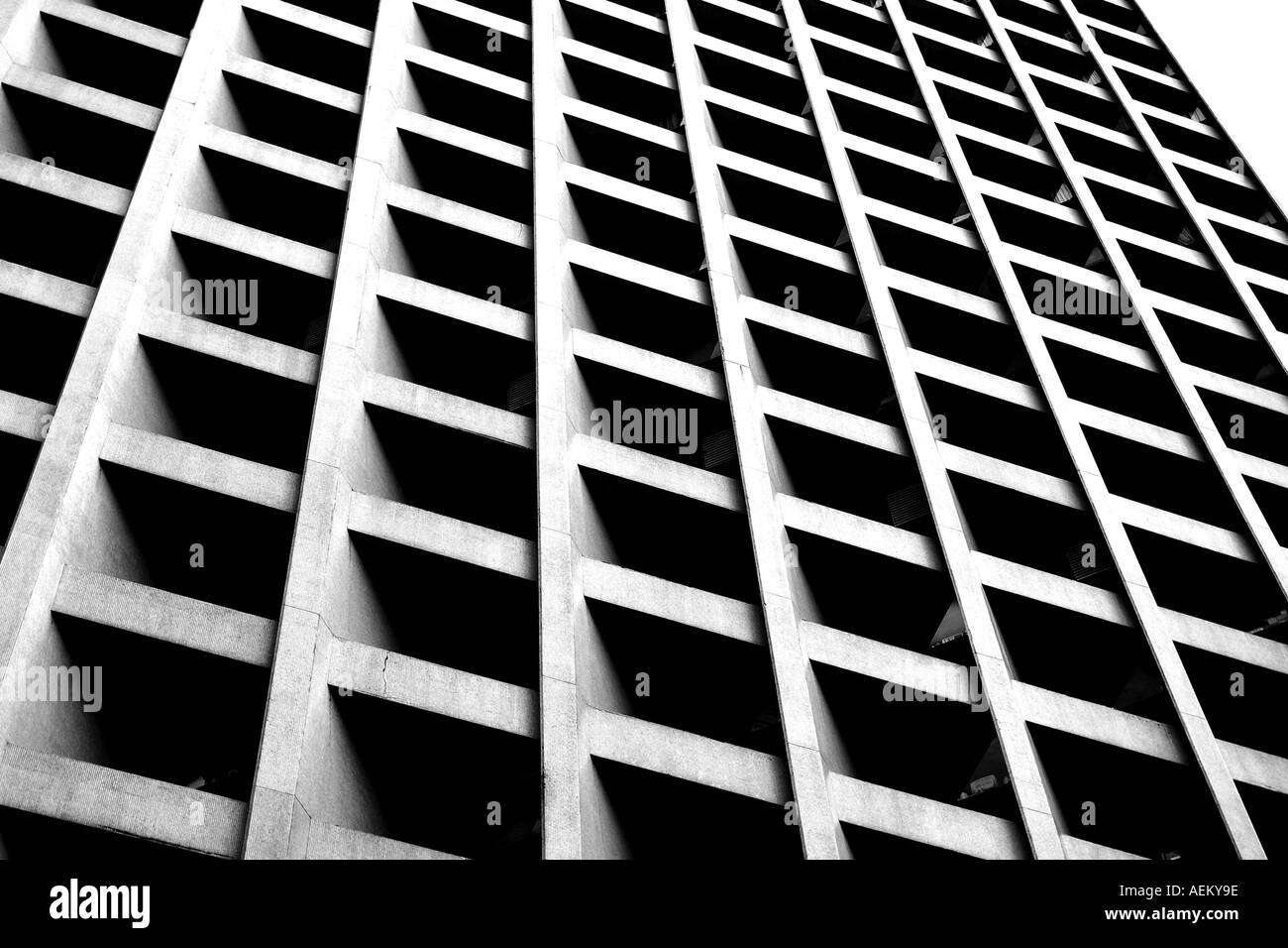 Shops and skyscraper Black and White Stock Photos & Images - Alamy