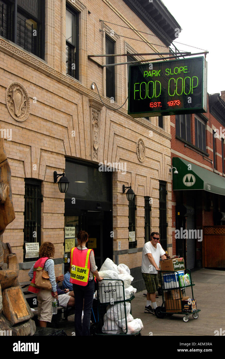 Park Slope Food Coop on Union Street in Park Slope Brooklyn Stock Photo