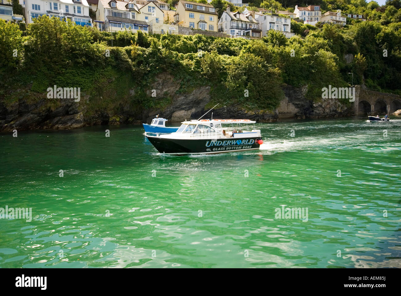 Glass Bottom Boat, Looe, Cornwall, 2007 Stock Photo Alamy
