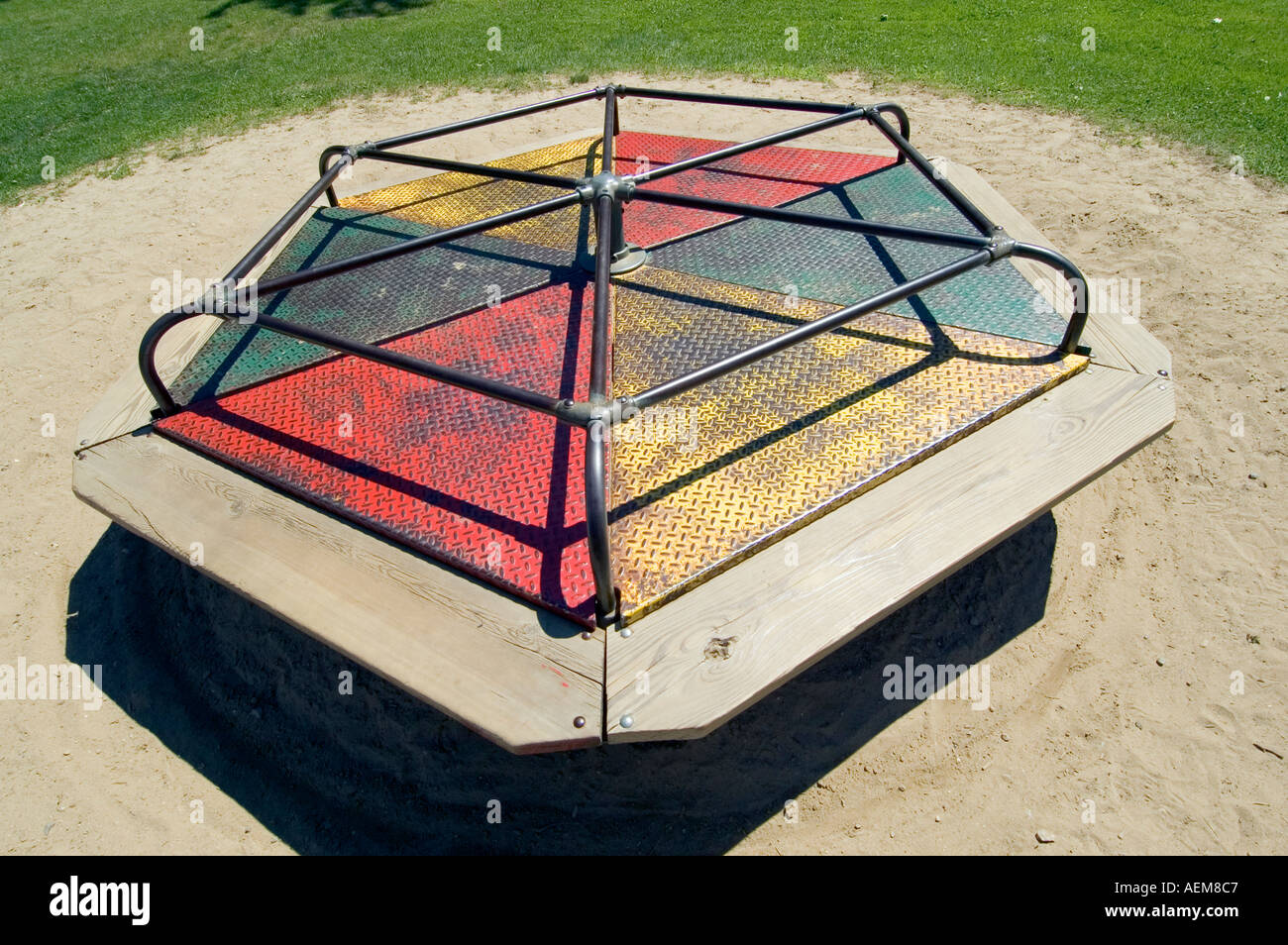 Childs play station shaped into a hexagon Stock Photo