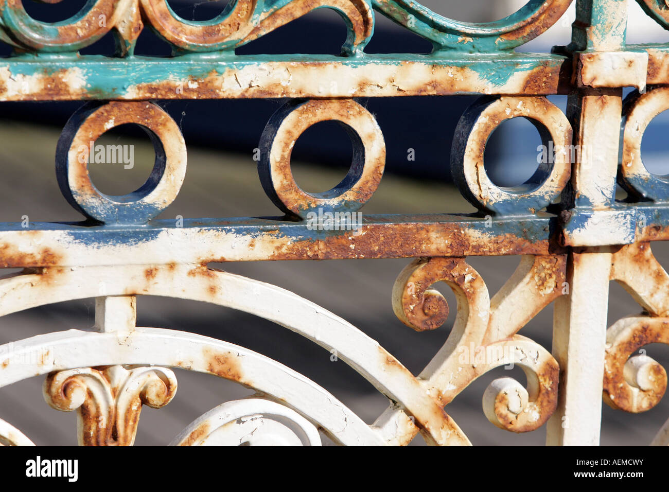 rusty fence metal Stock Photo - Alamy