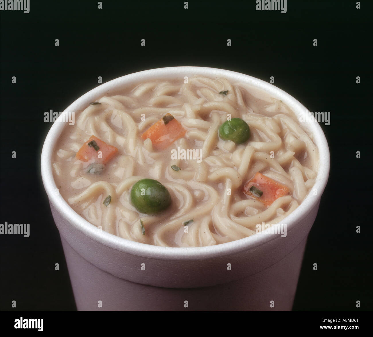 Cream of Mushroom Instant Noodle Soup Stock Photo - Alamy