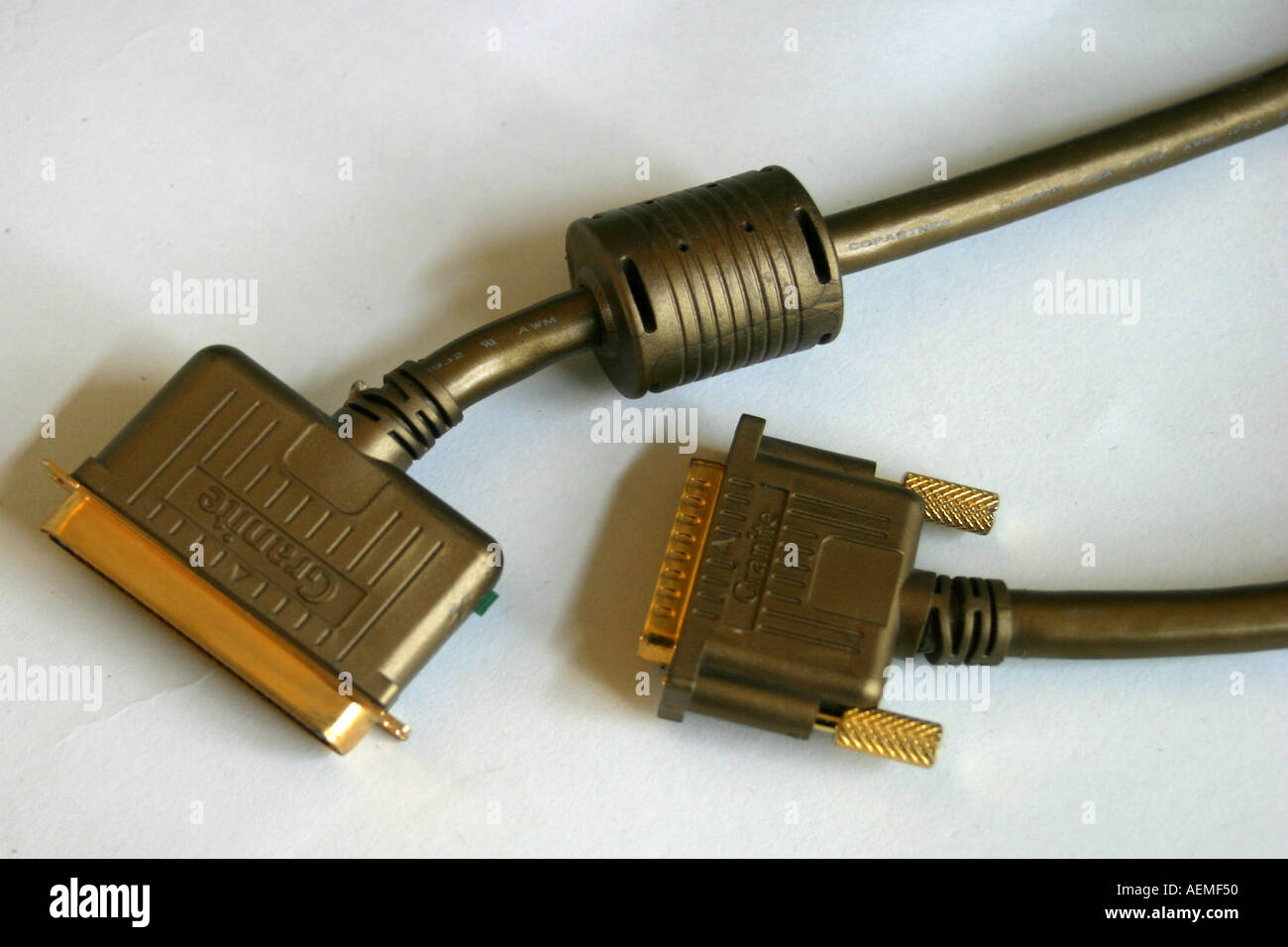 Mac SCSI Granite cable Stock Photo Alamy