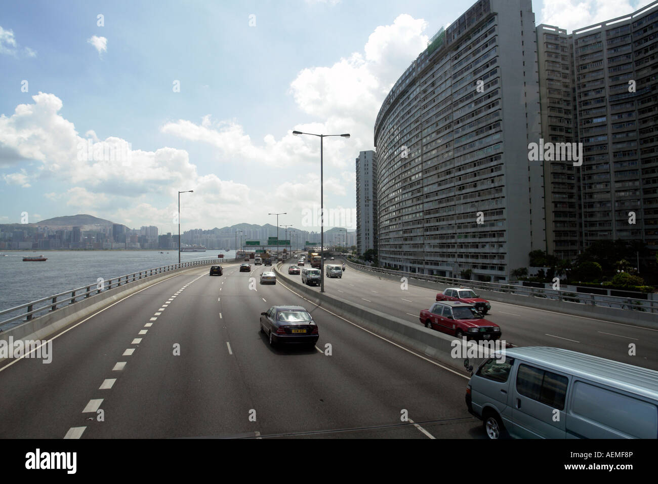 The island Eastern corridor Hong Kong China Stock Photo Alamy