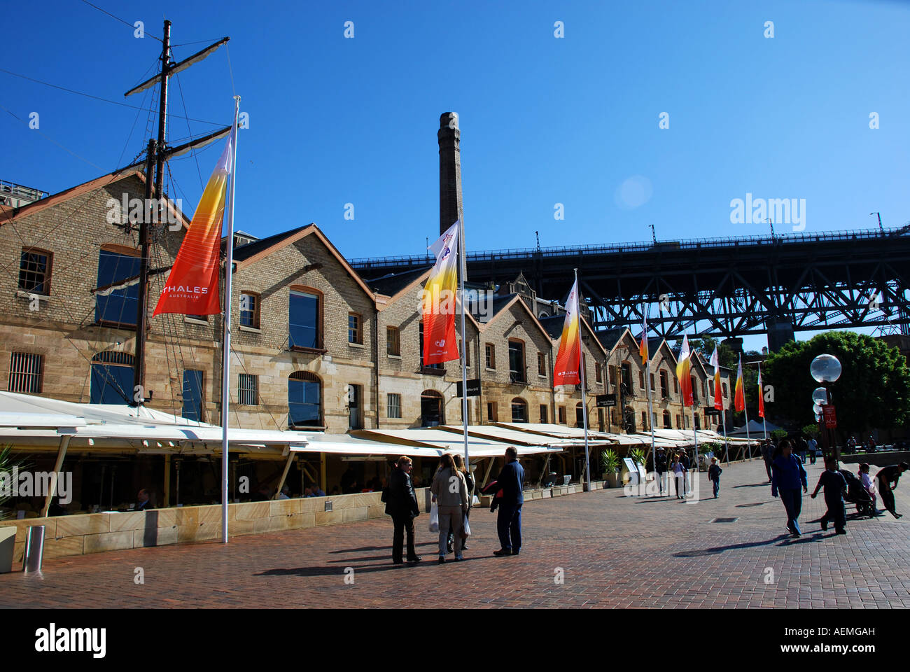 CAMPBELLS COVE THE ROCKS SYDNEY AUSTRALIA Stock Photo