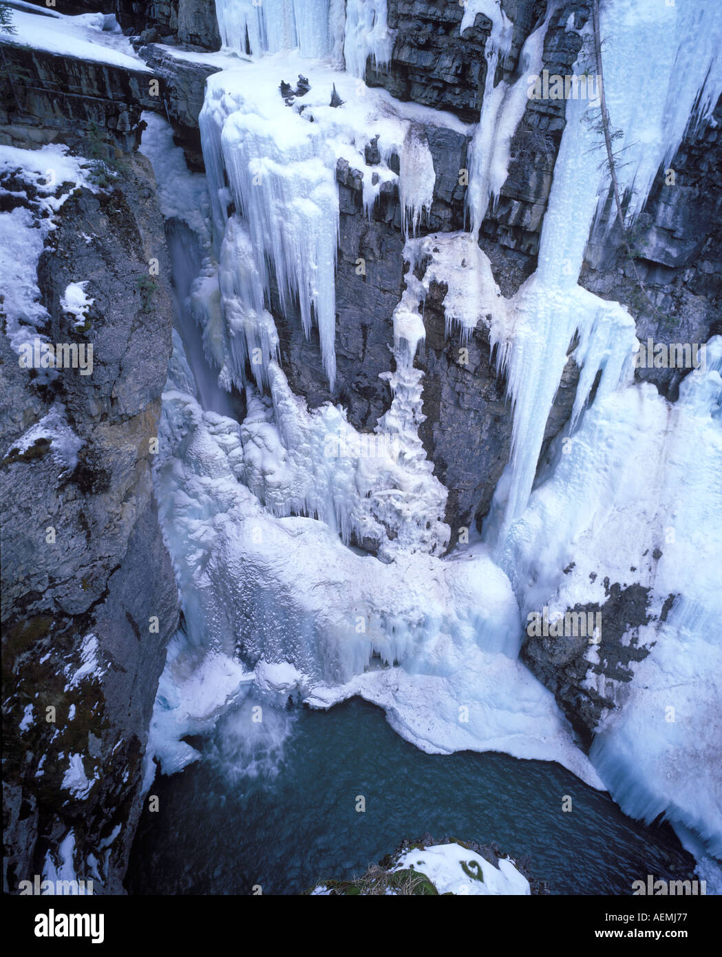 ice falls Stock Photo