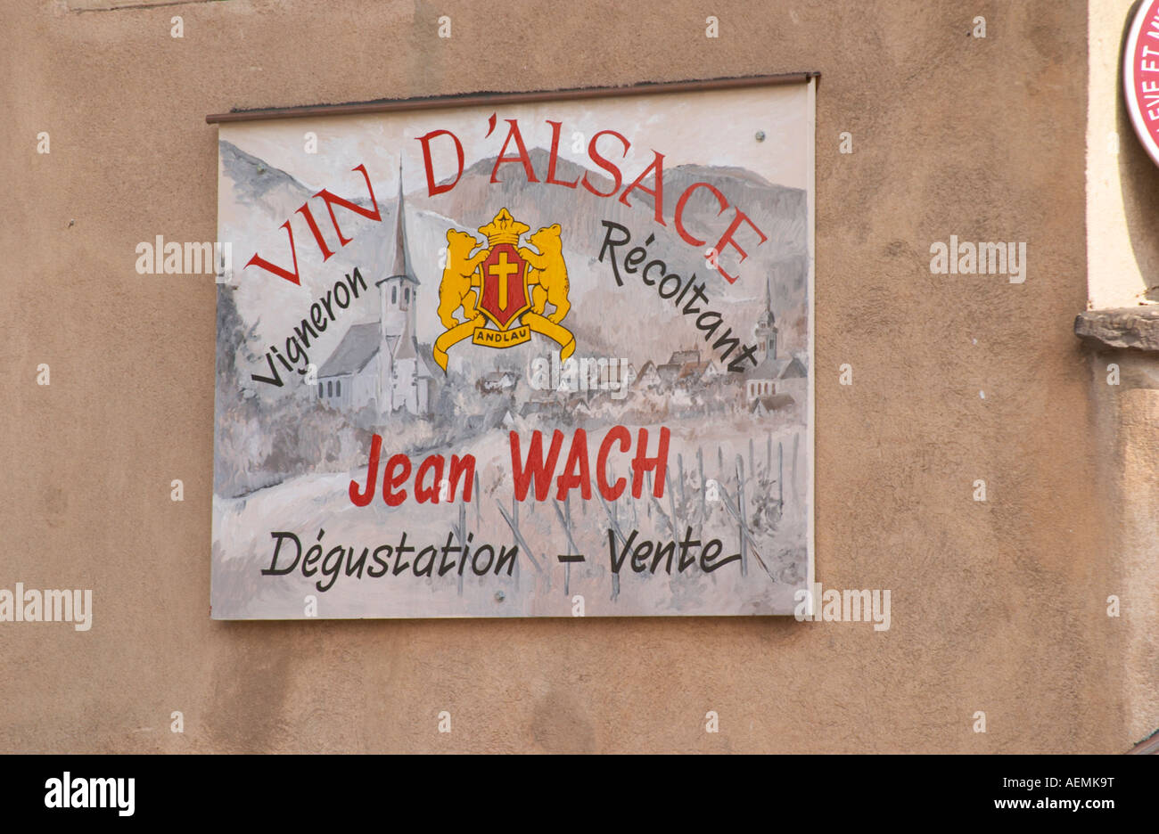 Jean Wach. Andlau, Alsace, France Stock Photo - Alamy
