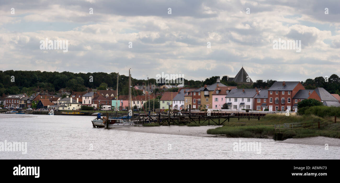 Rowhedge waterfront near colchester in essex england Stock Photo Alamy