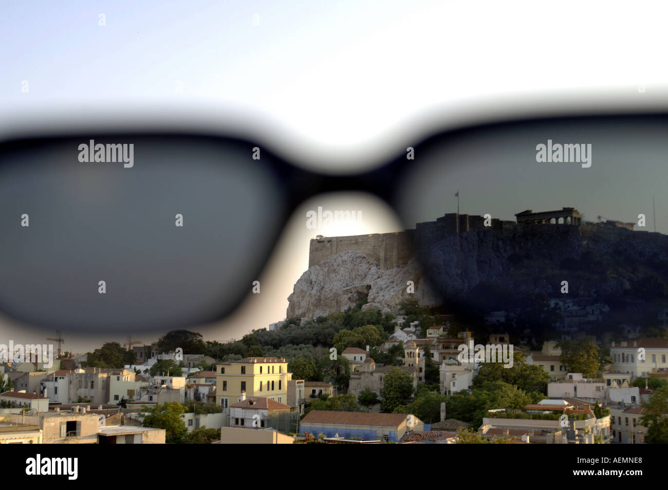 sunglasses shades athens acropolis greece Stock Photo Alamy