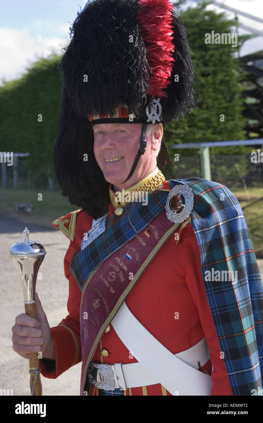 Bright red scottish band leader hires stock photography and images Alamy